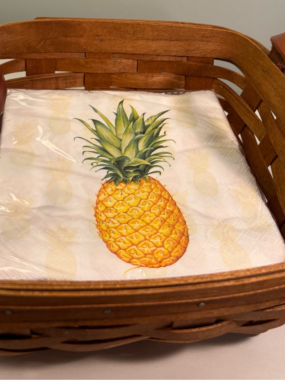 Gerald Henn Fruit basket-commonly used as a napkin basket-Handmade in 1996